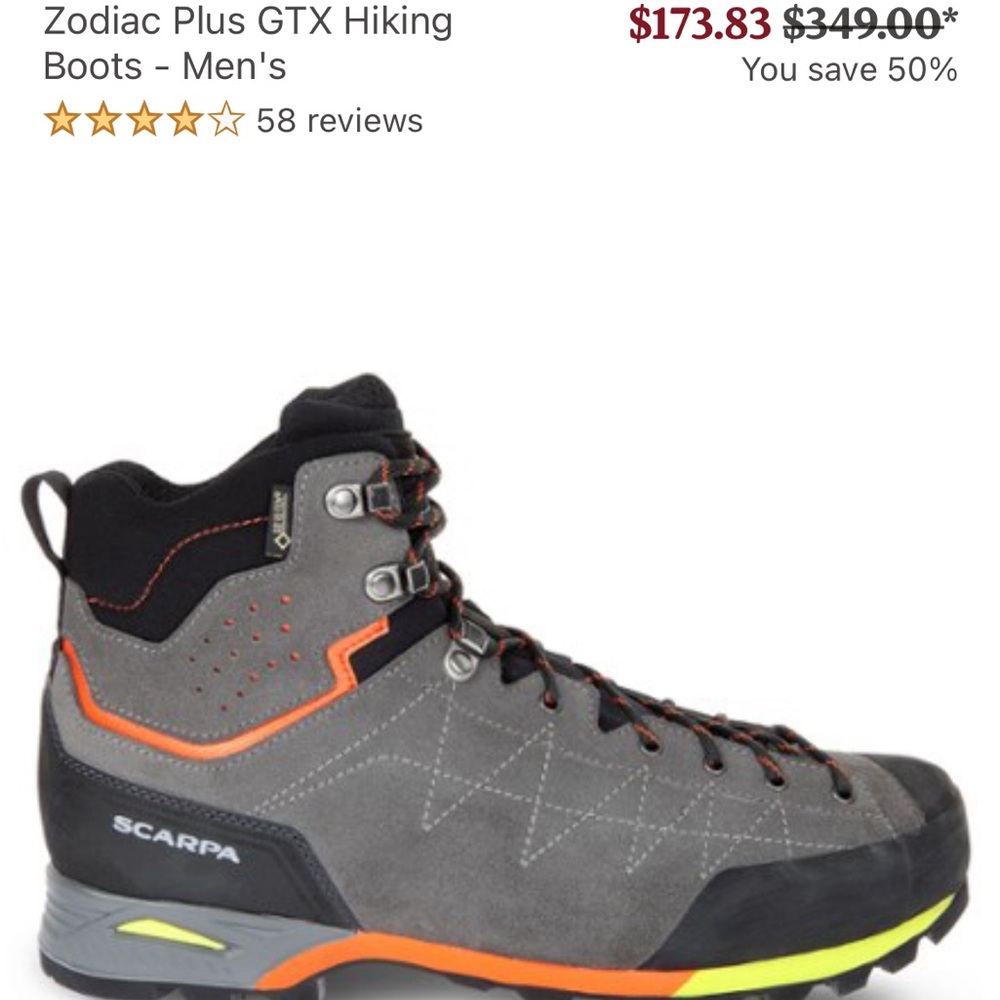 NWT Scarpa Men’s hiking boots size 12